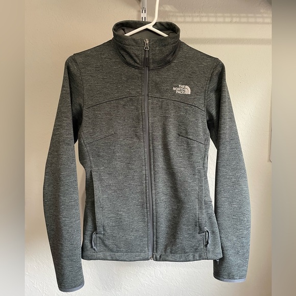 The North Face Softshell Apex Jacket#A4L4 Gray - Picture 3 of 7